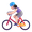 woman biking
